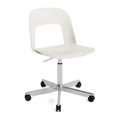 Office Chairs^HAY Layout Chair 141 chair, Cream -polished aluminium White