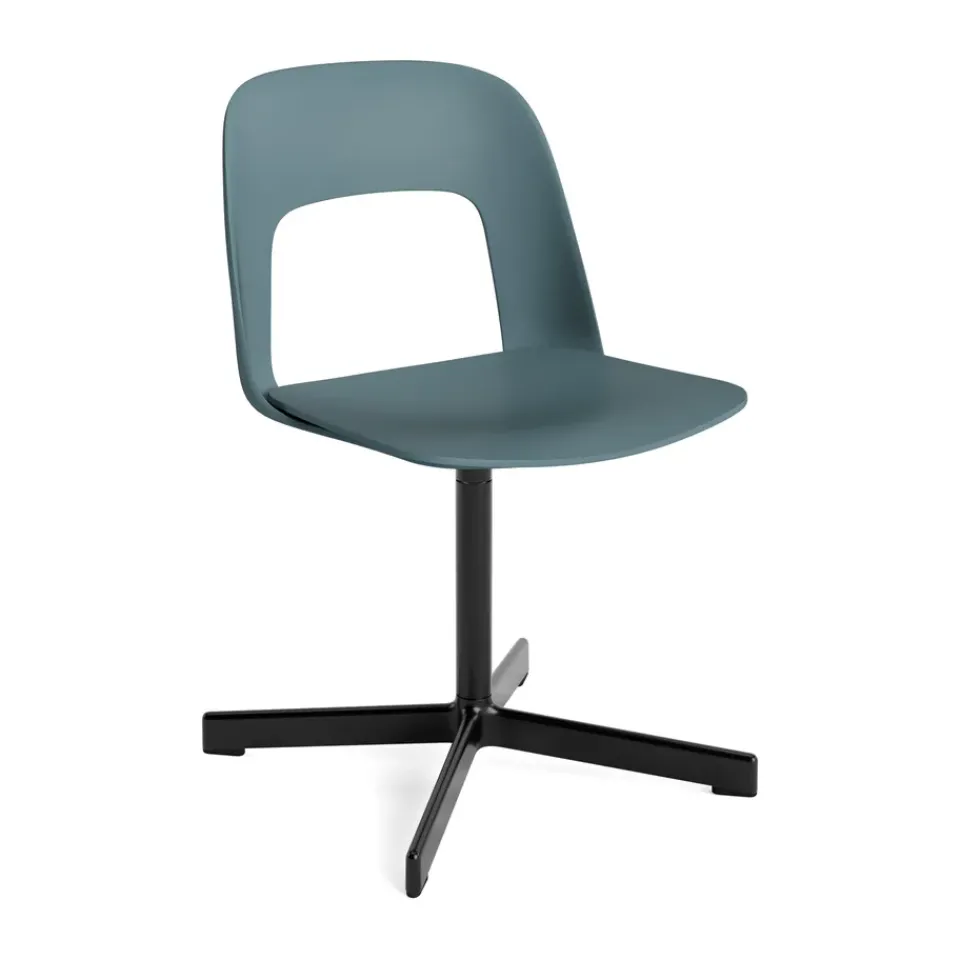 Office Chairs^HAY Layout Chair 131 chair, Ocean-black Blue
