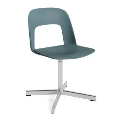 Discount HAY Layout Chair 131 chair, Ocean-polished aluminium Blue