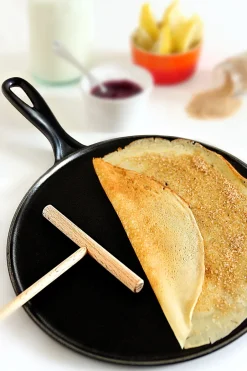 Cast Iron Pans^Le Creuset cast iron crepe pan Ø27 cm, Matte Black