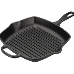 Hot Le Creuset grill pan 26 cm, Matte Black