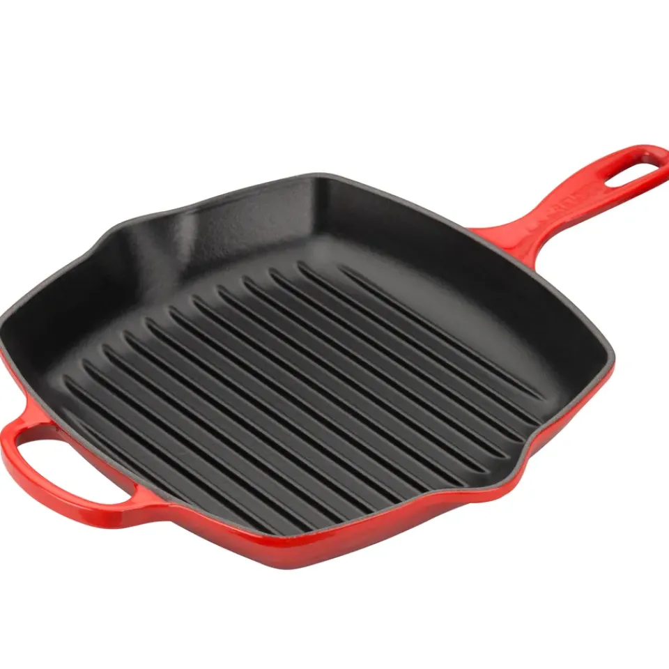 Grill & Griddle Pans|Cast Iron Pans^Le Creuset grill pan 26 cm, Cerise Red