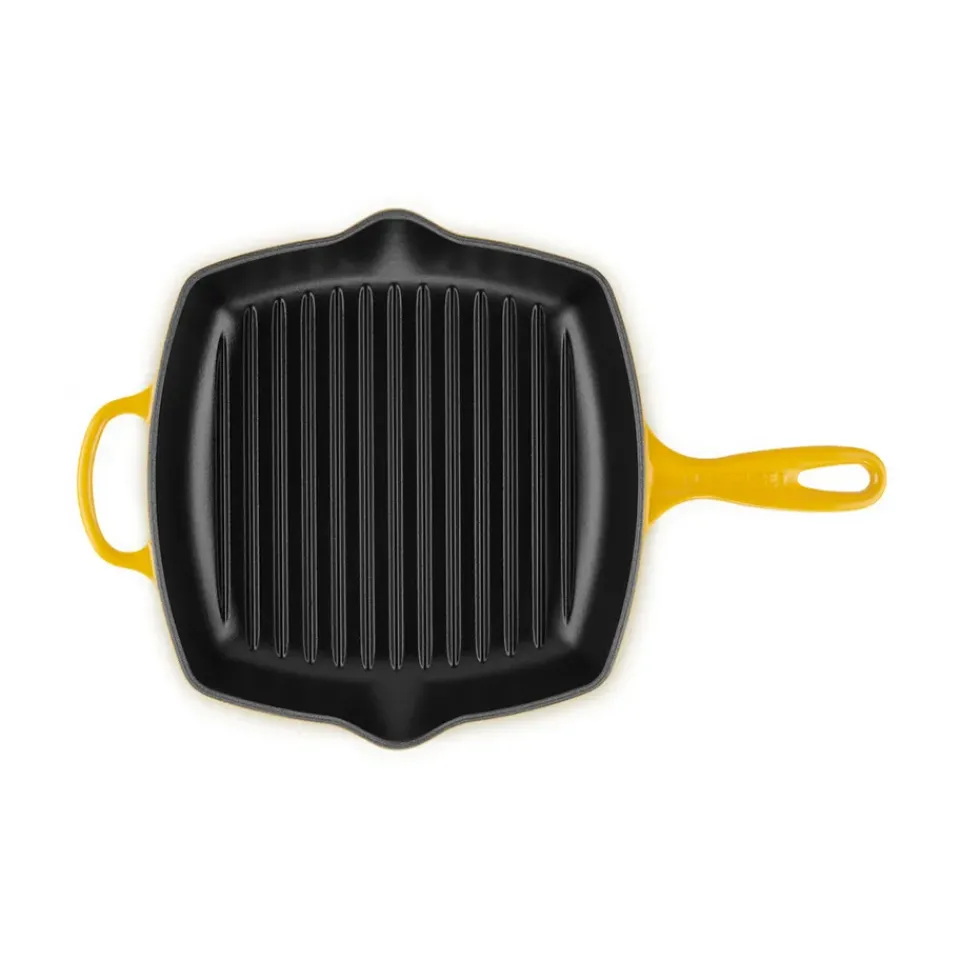 Grill & Griddle Pans|Cast Iron Pans^Le Creuset grill pan 26 cm, Nectar YellowOrange