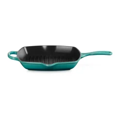 Grill & Griddle Pans|Cast Iron Pans^Le Creuset grill pan 26 cm, Bleu Riviera Blue