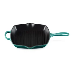 Grill & Griddle Pans|Cast Iron Pans^Le Creuset grill pan 26 cm, Bleu Riviera Blue