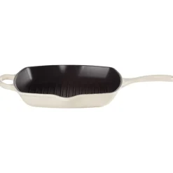 Hot Le Creuset grill pan 26 cm, Meringue Beige