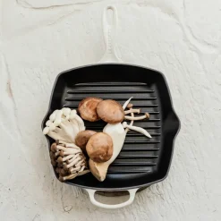 Hot Le Creuset grill pan 26 cm, Meringue Beige