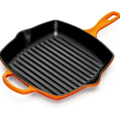 Grill & Griddle Pans|Cast Iron Pans^Le Creuset grill pan 26 cm, Volcanic Orange