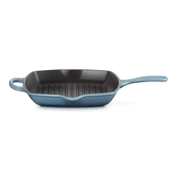 Grill & Griddle Pans|Cast Iron Pans^Le Creuset grill pan 26 cm, Chambray Blue