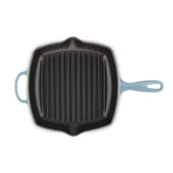 Grill & Griddle Pans|Cast Iron Pans^Le Creuset grill pan 26 cm, Chambray Blue