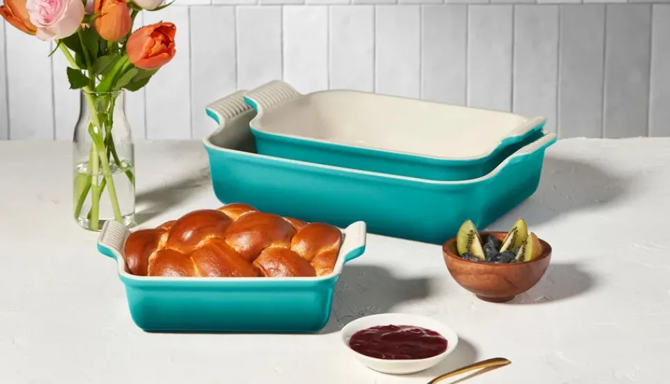 Oven Dishes^Le Creuset Heritage oven dish 26 cm, Bleu Riviera Blue