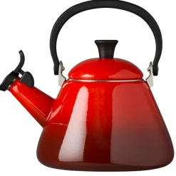 Coffee Presses & Makers^Le Creuset Kone kettle with whistle, Cerise Red