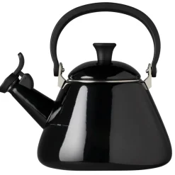 Coffee Presses & Makers^Le Creuset Kone kettle with whistle, Black