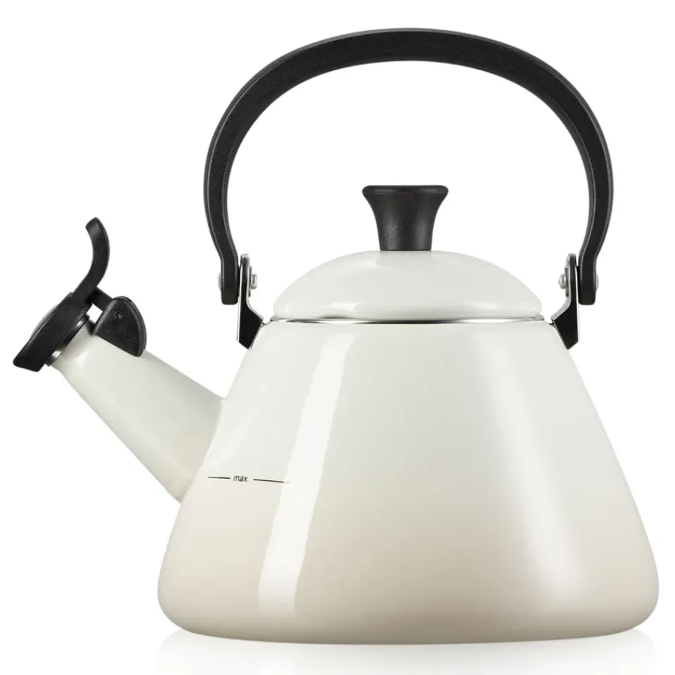 Coffee Presses & Makers^Le Creuset Kone kettle with whistle, Meringue Beige