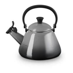 Coffee Presses & Makers^Le Creuset Kone kettle with whistle, Flint BlackGrey