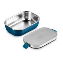 Best Le Creuset On The Go lunch box 0.9 L, Deep Teal Blue