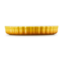 Round Flat Oven & Flan Dishes^Le Creuset pie dish 28 cm, Nectar YellowOrange