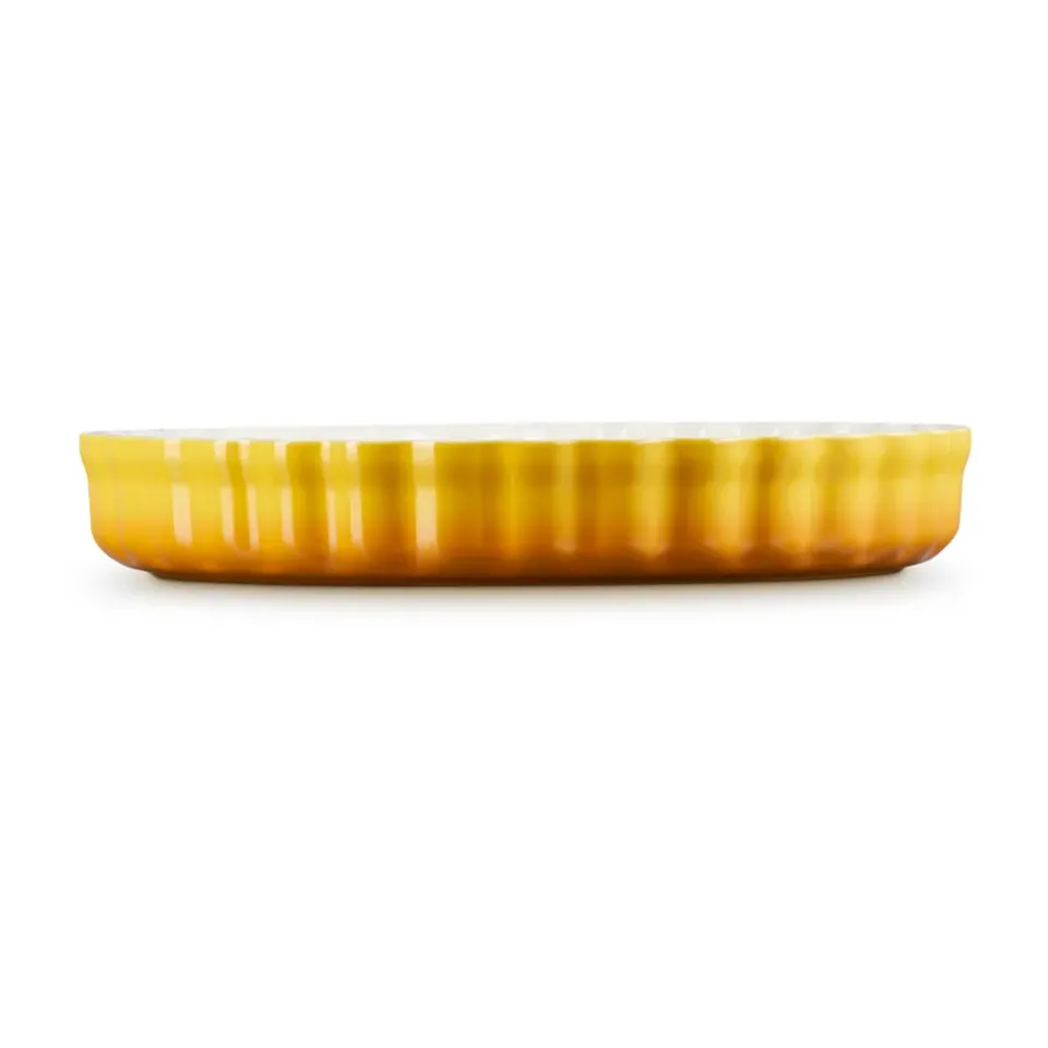 Round Flat Oven & Flan Dishes^Le Creuset pie dish 28 cm, Nectar YellowOrange