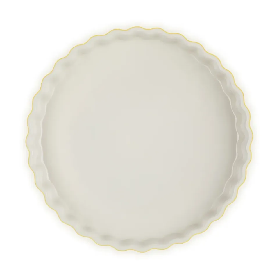 Round Flat Oven & Flan Dishes^Le Creuset pie dish 28 cm, Nectar YellowOrange