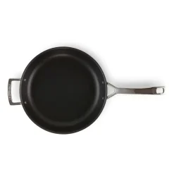 New Le Creuset 3-Ply non-stick frying pan help handle, Ø28 cm BlackSilver-coloured