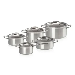 Saucepan Sets|Saucepans^Le Creuset 3-Ply pot set, 5 pieces Silver-coloured