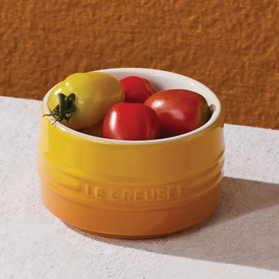 Discount Le Creuset ramekin stackable, Nectar YellowOrange