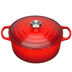 Best Le Creuset round casserole 5.3 l, Cerise Red