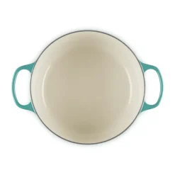 Cast Iron Casserole Pots|Cooking Pots & Casserole Dishes^Le Creuset round casserole 5.3 l, Bleu Riviera Blue