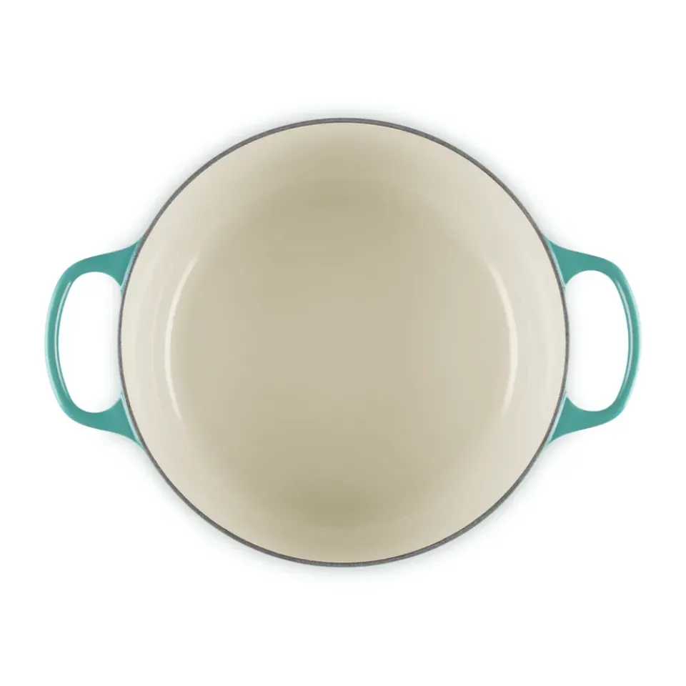 Cast Iron Casserole Pots|Cooking Pots & Casserole Dishes^Le Creuset round casserole 5.3 l, Bleu Riviera Blue