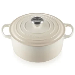 Hot Le Creuset round casserole 5.3 l, Meringue Beige
