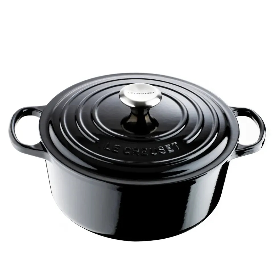 Hot Le Creuset round casserole 5.3 l, Black