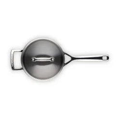 New Le Creuset saucepan with glass lid, 2.8 l Black