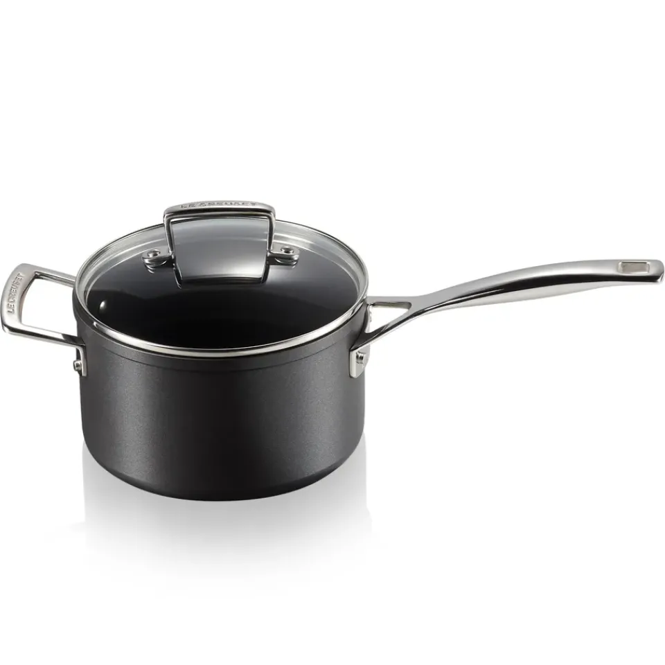 Saucepans^Le Creuset saucepan with glass lid 1.9 l, Black