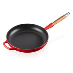 Best Le Creuset Signature frying pan wooden handle 28 cm, Cerise Red