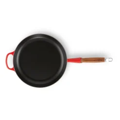 Best Le Creuset Signature frying pan wooden handle 28 cm, Cerise Red