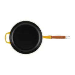 Outlet Le Creuset Signature frying pan wooden handle 28 cm, Nectar YellowOrange