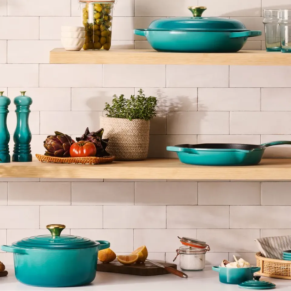 Cast Iron Pans^Le Creuset Signature frying pan Ø23 cm, Bleu Riviera Blue