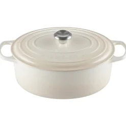 Cast Iron Casserole Pots|Cooking Pots & Casserole Dishes^Le Creuset Signature oval casserole 6.3 l, Meringue Beige
