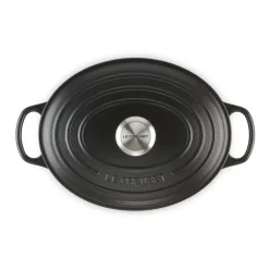 Cast Iron Casserole Pots^Le Creuset Signature oval casserole 6.3 l, Matte Black