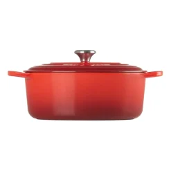 Cast Iron Casserole Pots^Le Creuset Signature oval casserole 6.3 l, Cerise Red