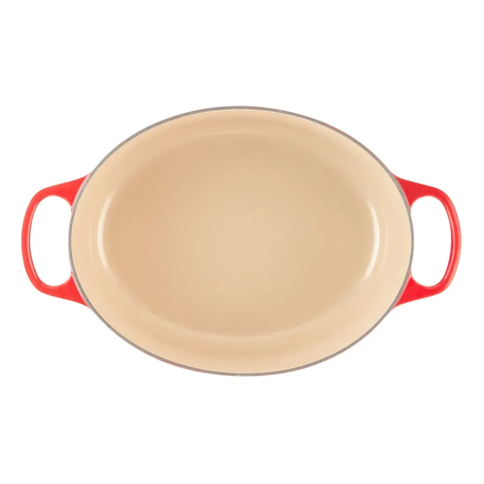 Cast Iron Casserole Pots^Le Creuset Signature oval casserole 6.3 l, Cerise Red