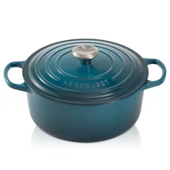 New Le Creuset Signature round casserole 4.2 l, Deep Teal Turquoise