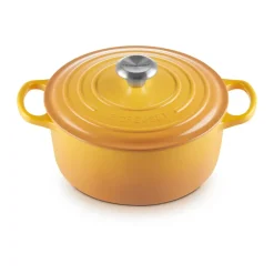 Cast Iron Casserole Pots|Cooking Pots & Casserole Dishes^Le Creuset Signature round casserole 4.2 l, Nectar YellowOrange