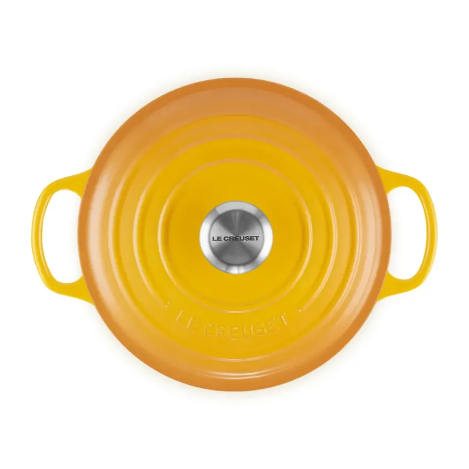 Cast Iron Casserole Pots|Cooking Pots & Casserole Dishes^Le Creuset Signature round casserole 4.2 l, Nectar YellowOrange