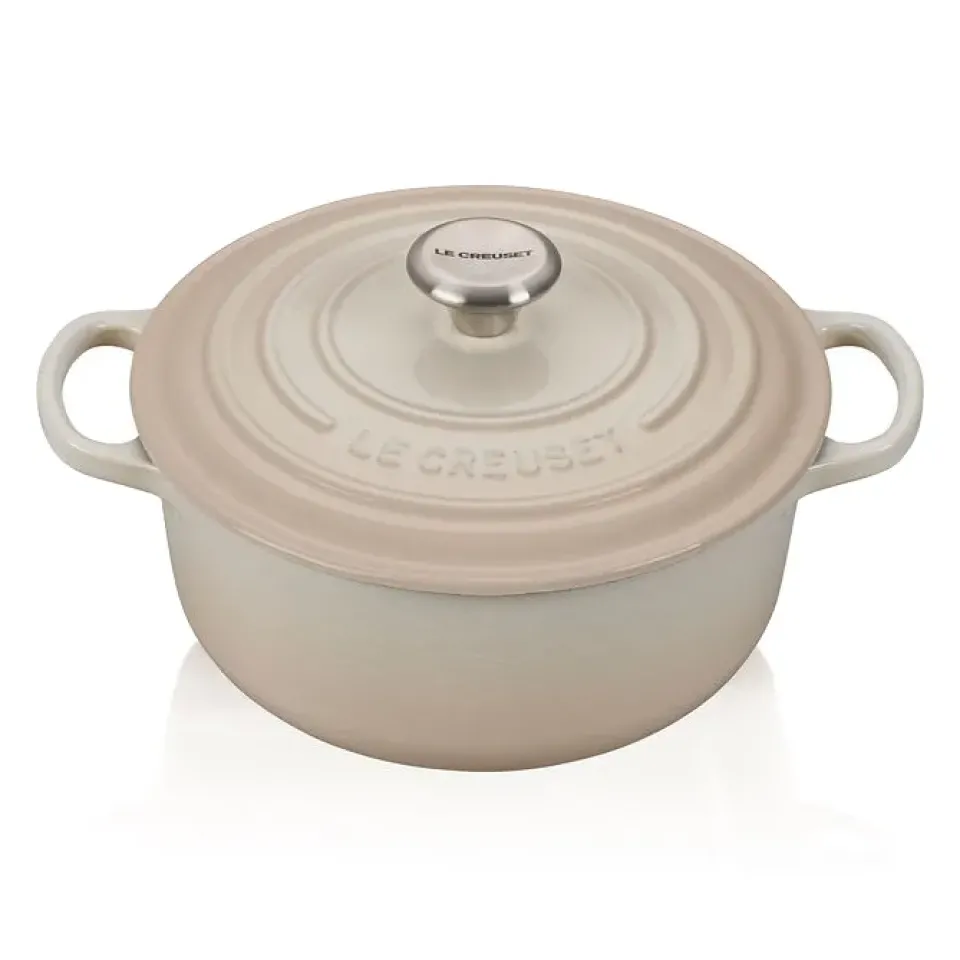 Cast Iron Casserole Pots|Cooking Pots & Casserole Dishes^Le Creuset Signature round casserole 4.2 l, Meringue Beige