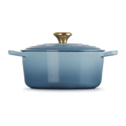 Outlet Le Creuset Signature round casserole 4.2 l, Chambray Blue