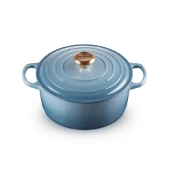 Outlet Le Creuset Signature round casserole 4.2 l, Chambray Blue