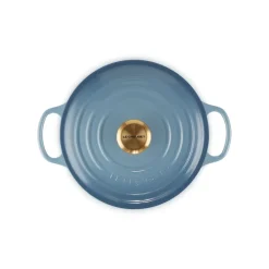 Outlet Le Creuset Signature round casserole 4.2 l, Chambray Blue