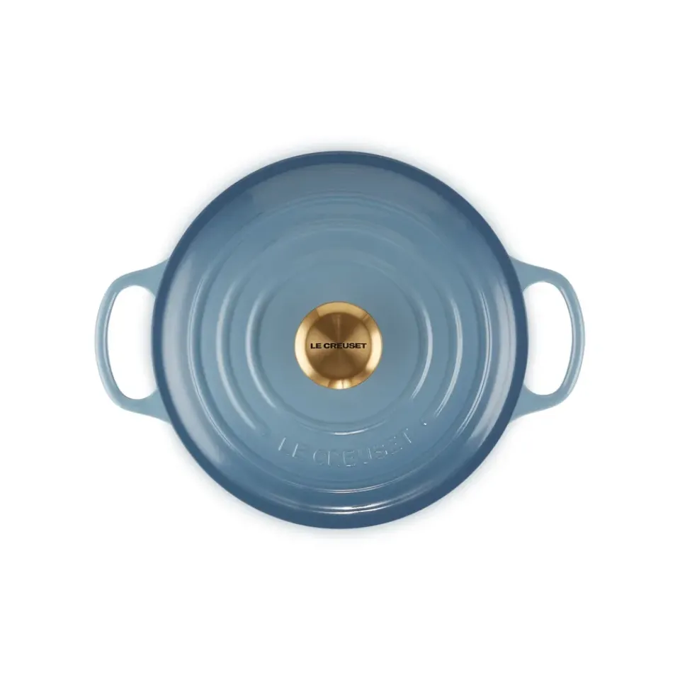 Outlet Le Creuset Signature round casserole 4.2 l, Chambray Blue