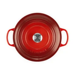 Online Le Creuset Signature round casserole 6.7 l, Cerise Red